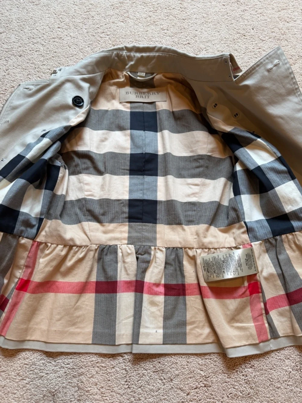 Burberry short trench Size 6 US - Picture 3 of 7